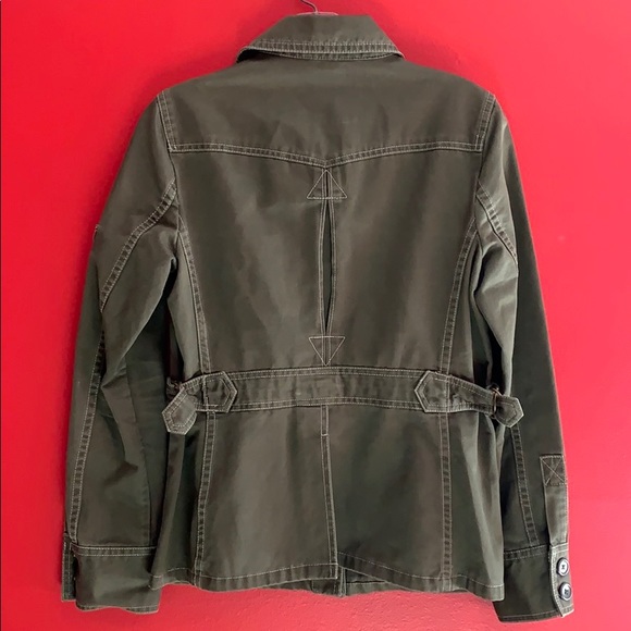 J. Crew Utility Jacket- Army Green Cotton Sz S - Picture 7 of 12